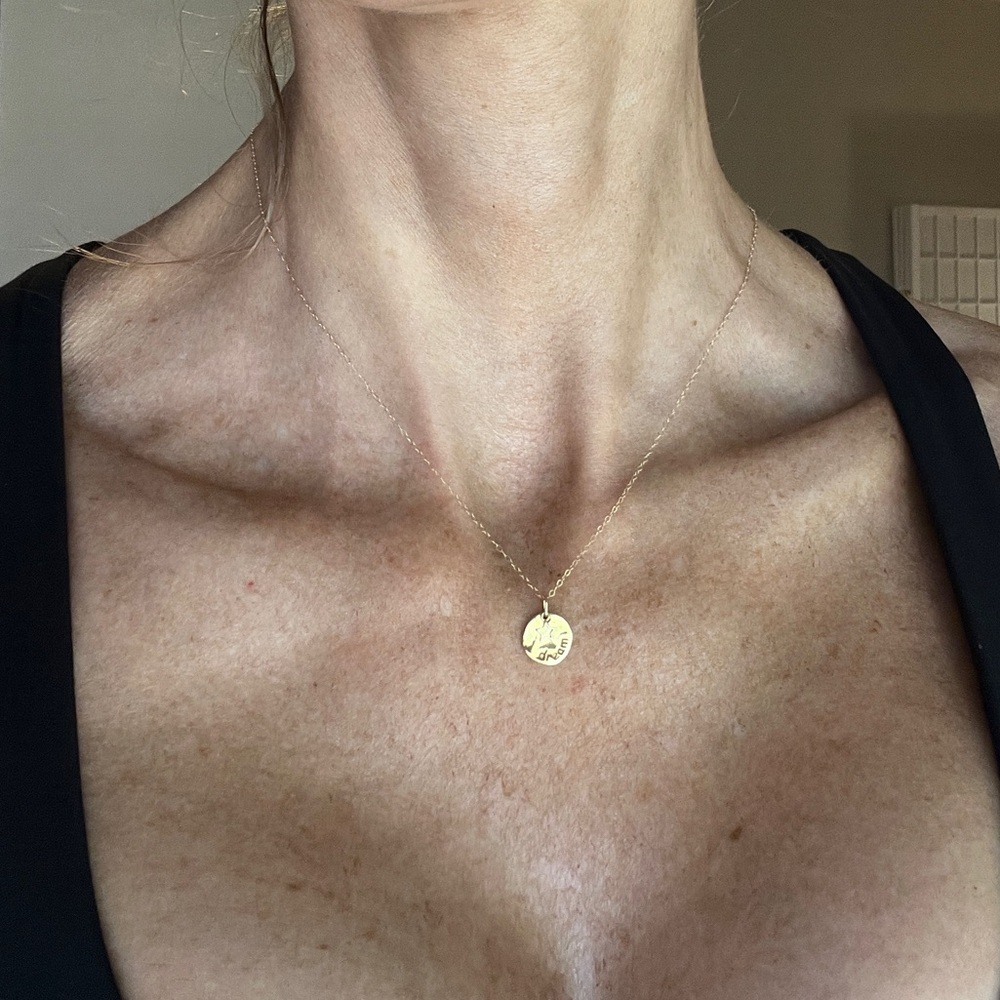 Delicate minimalist 14k gold “Dream” Pendant Necklace